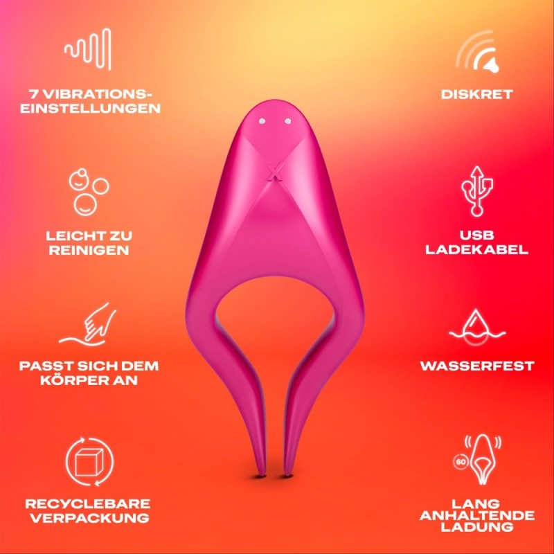 Durex Tease & Ride - Intim pont vibrátor (pink) 96316 termék bemutató kép