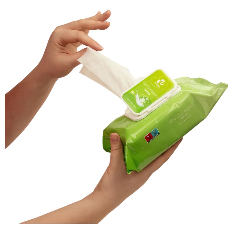 EasyGlide - szexjáték tisztító nedves törlőkendő (100 db) 168046 termék bemutató kép