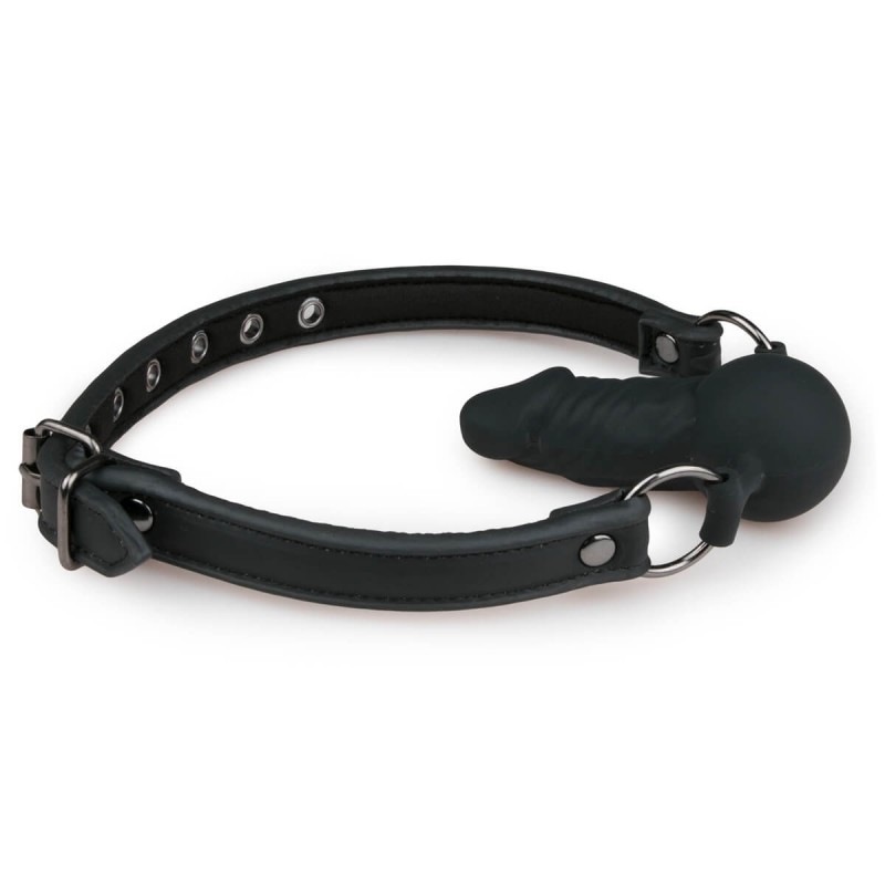 Easytoys - szájpecek belső dildóval (fekete) 31416 termék bemutató kép