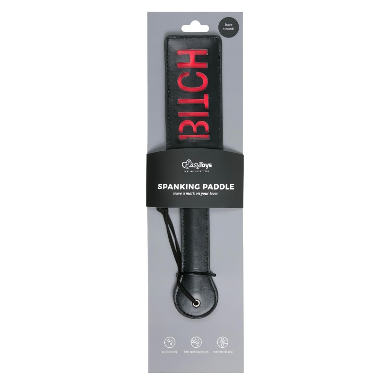 Easytoys Bitch - műbőr paskoló (fekete) 117790 termék bemutató kép