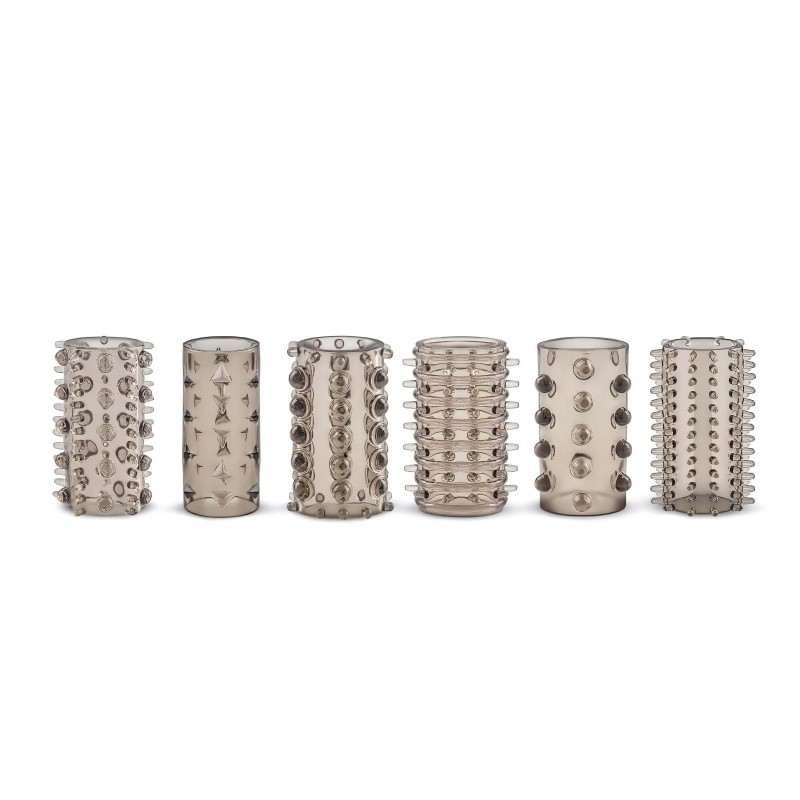 EasyToys Penis Sleeve - szürke péniszköpeny szett vastagításhoz (6 db) 131375 termék bemutató kép