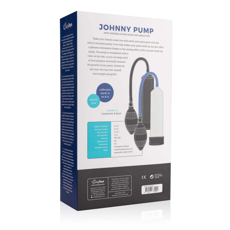 EasyToys - kézi vákuumos péniszpumpa férfiaknak (fekete) 73870 termék bemutató kép