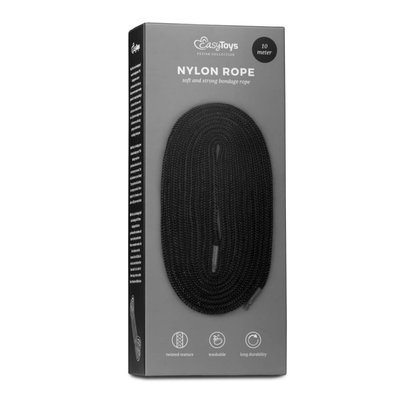 Easytoys Rope - bondage kötél (10m) - fekete 58130 termék bemutató kép