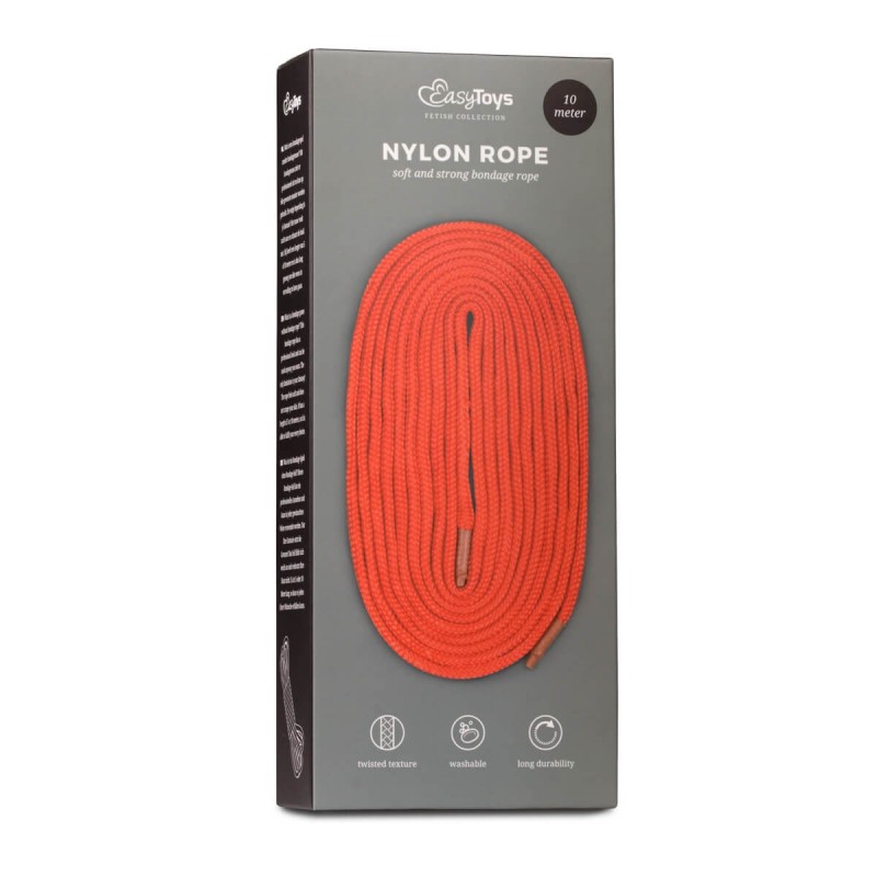 Easytoys Rope - bondage kötél (10m) - piros 35318 termék bemutató kép