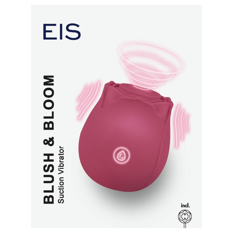 EIS Blush&Bloom - szívó rezgő rózsa vibrátor (piros) 154239 termék bemutató kép