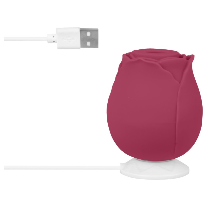 EIS Blush&Bloom - szívó rezgő rózsa vibrátor (piros) 154241 termék bemutató kép