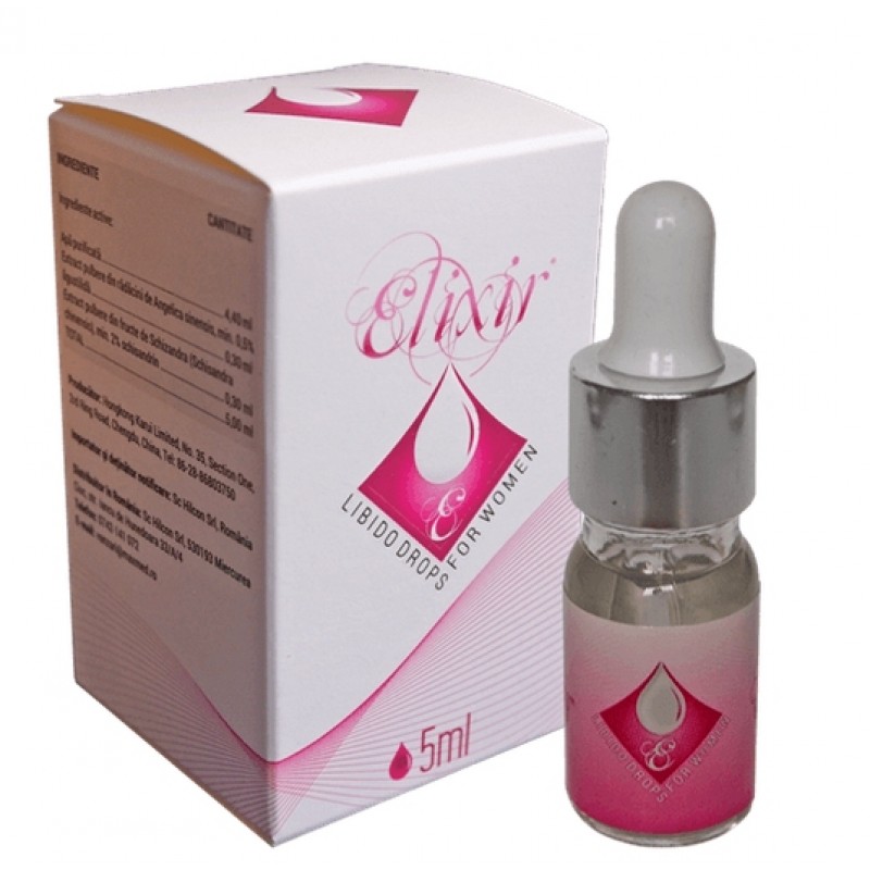ELIXIR - női vágyfokozó cseppek (10 ml) - málna 15702 termék bemutató kép