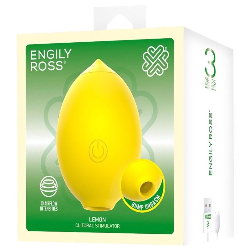 Engily Ross Lemon - citrom léghullámos csiklóizgató (sárga) 149296 termék bemutató kép
