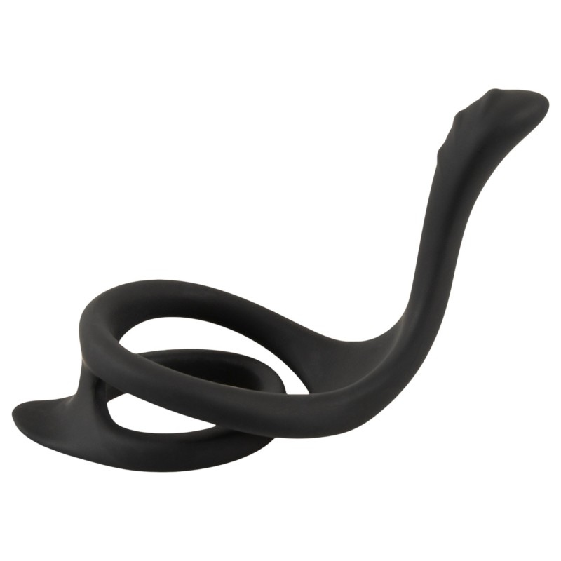 Erecto - pénisz- és heregyűrű (fekete) 124918 termék bemutató kép