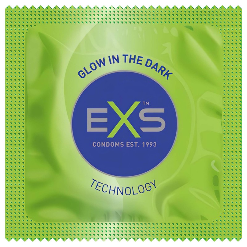 EXS Glow - világító óvszer (3db) 100257 termék bemutató kép