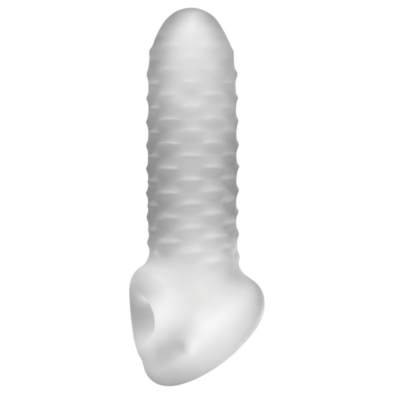 Perfect Fit - Fat Boy Checker Box - péniszköpeny (15 cm, fehér) 134827 termék bemutató kép