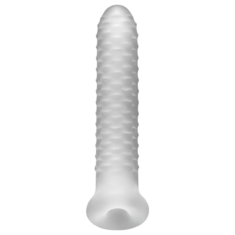 Perfect Fit - Fat Boy Checker Box - péniszköpeny (19 cm, fehér) 131299 termék bemutató kép