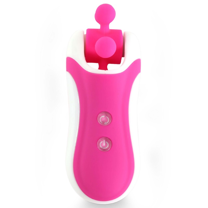 FEELZTOYS Clitella - akkus, forgó, orál vibrátor (pink) 30282 termék bemutató kép