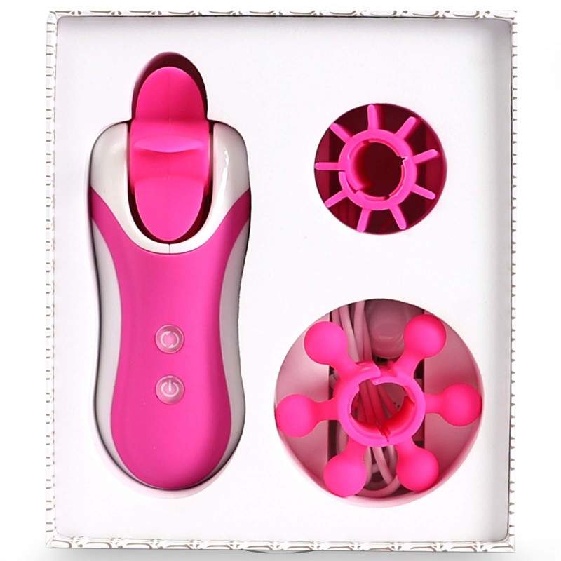 FEELZTOYS Clitella - akkus, forgó, orál vibrátor (pink) 30283 termék bemutató kép