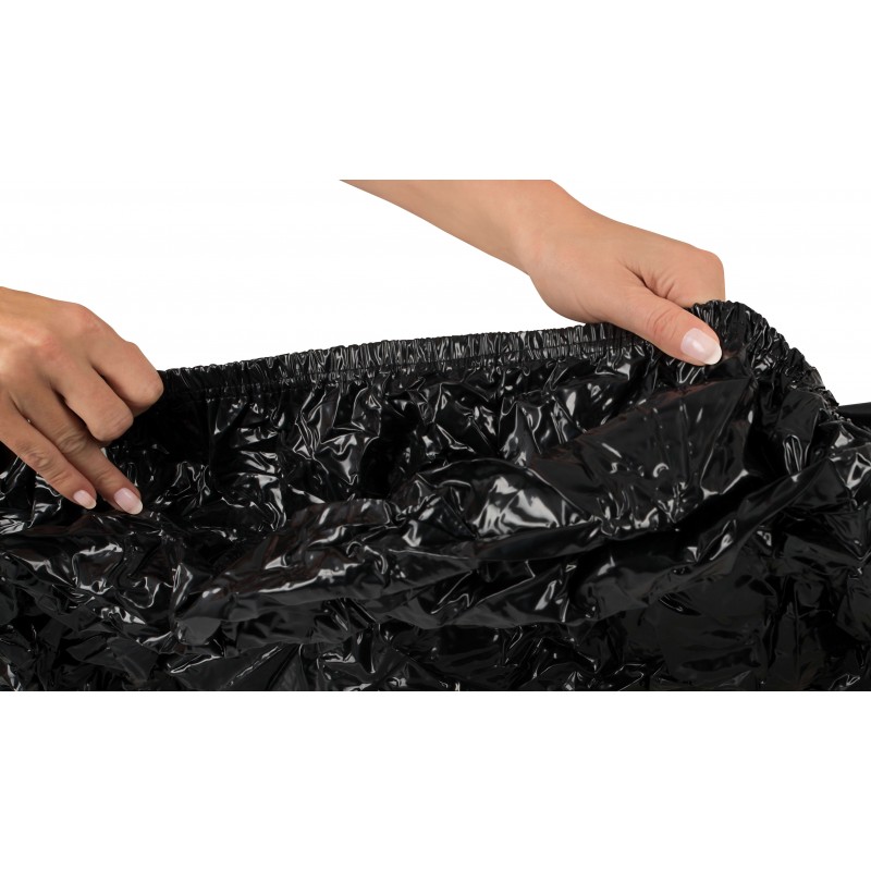 Fényes, gumírozott lepedő - fekete (160 x 200cm) 57777 termék bemutató kép