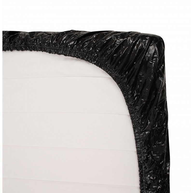Fényes, gumírozott lepedő - fekete (160 x 200cm) 57780 termék bemutató kép
