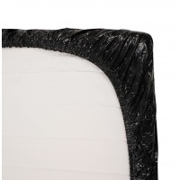 Fényes lepedő - gumírozott - 220 x 220cm (fekete) 46044 termék bemutató kép