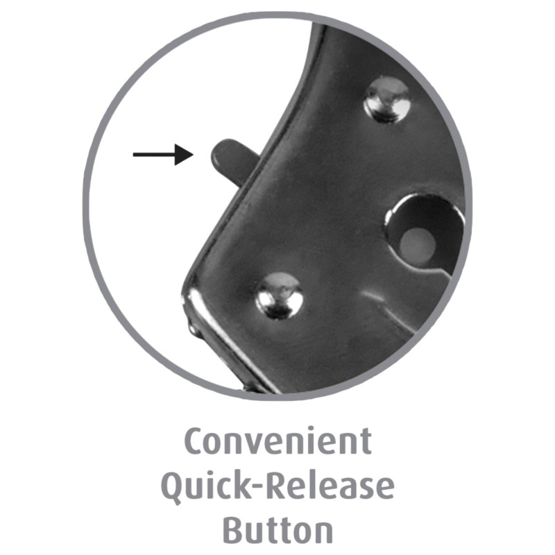 Fetish Fantasy - fém bilincs (ezüst) 127246 termék bemutató kép