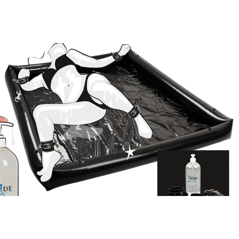 Fetish Glossy Games - orgia medence, bilinccsel (140x185cm) 64233 termék bemutató kép