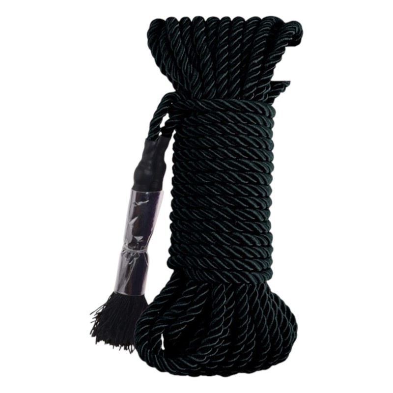 Fetish Silky Rope - Shibari kötél - 10m (fekete) 92858 termék bemutató kép