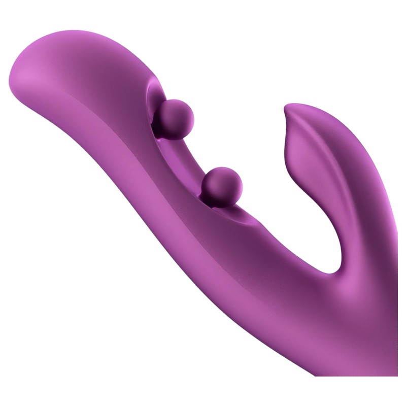 Honey Play Box Gem - App-vezérelt gyöngyös G-pont és csiklóizgató vibrátor (lila) 147208 termék bemutató kép
