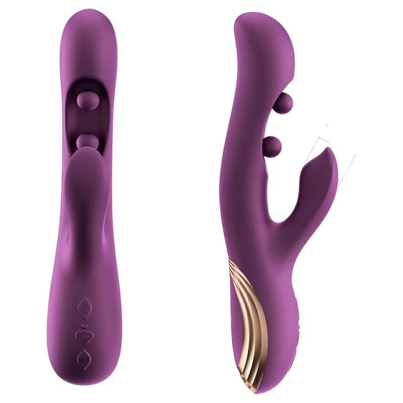Honey Play Box Gem - App-vezérelt gyöngyös G-pont és csiklóizgató vibrátor (lila) 147212 termék bemutató kép