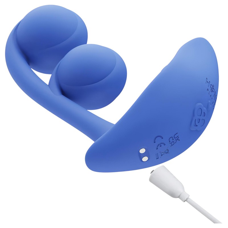 Honey Play Box Melody – App-vezérelt gyöngyös 2in1 vibrátor (kék) 125701 termék bemutató kép