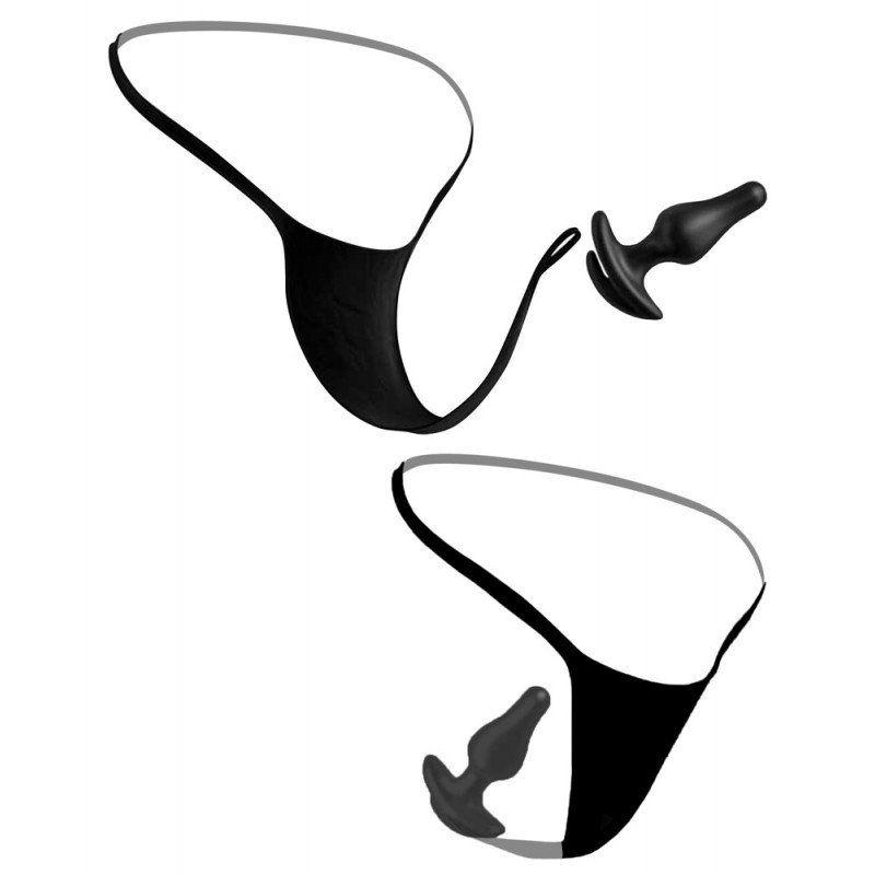 HOOKUP Bowtie Bikini - akkus vibrációs bugyi szett (fekete) 59240 termék bemutató kép