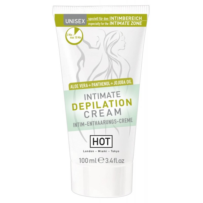 HOT Intimate - intim szőrtelenítő krém spatulával (100ml) 26517 termék bemutató kép