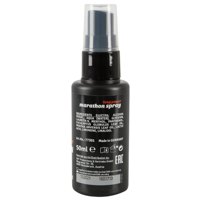 HOT Long Power Marathon - magömlés késleltető spray (50 ml) 130556 termék bemutató kép