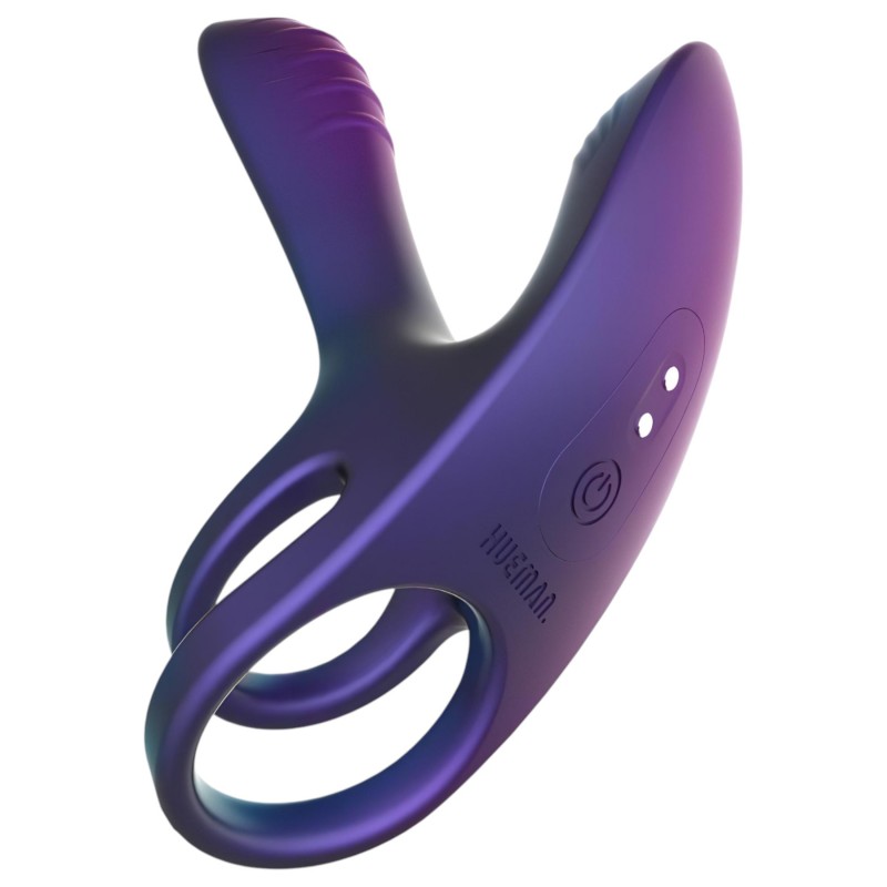 Hueman Infinity Ignite - vibrációs pénisz- és heregyűrű (lila) 117741 termék bemutató kép