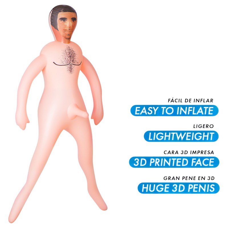 Intense Dolls Anthony - felfújható gumiférfi 126988 termék bemutató kép