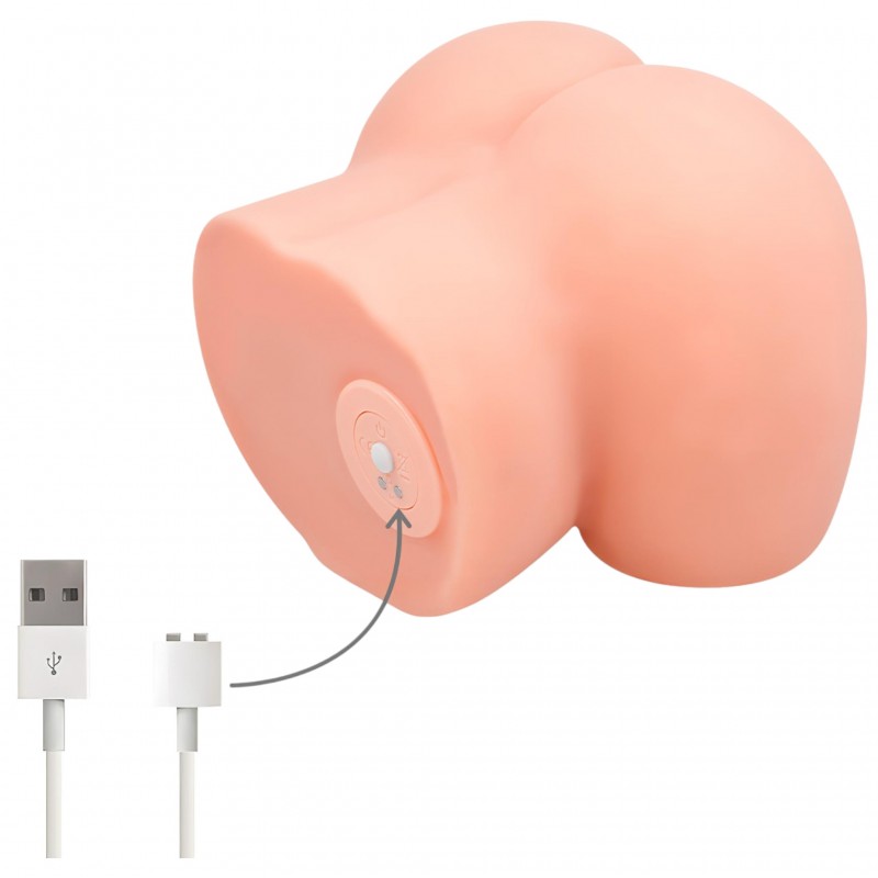 Intense First Time Ariana - élethű, vibrációs szűz maszturbátor (natúr) 126505 termék bemutató kép