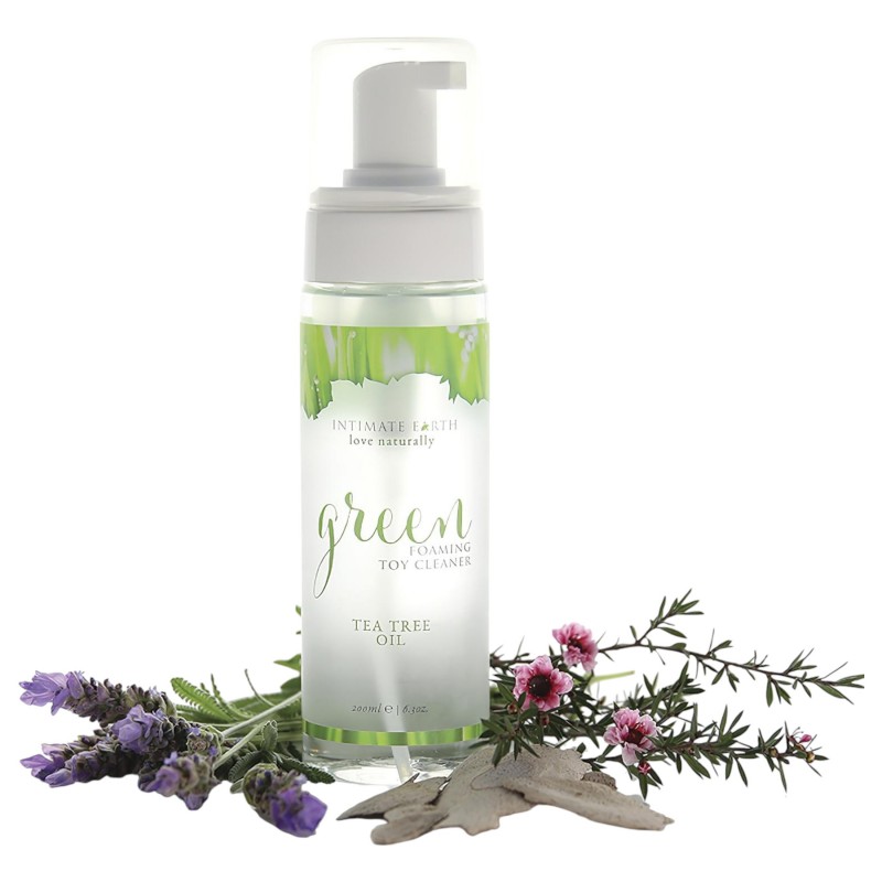 Intimate Earth Green Tee - fertőtlenítő és tisztító spray (100 ml) 154490 termék bemutató kép