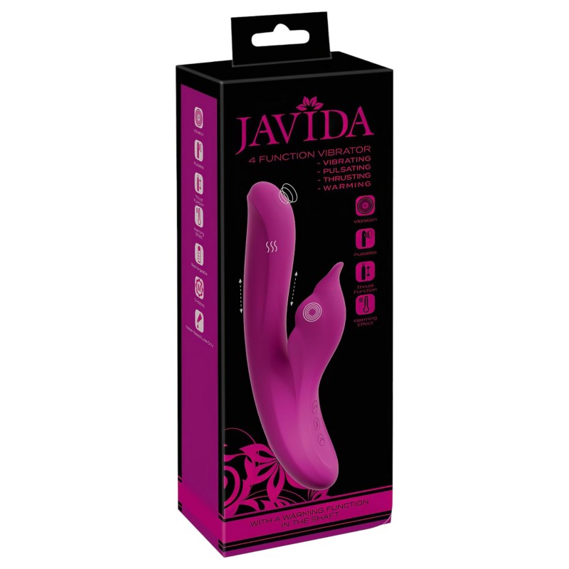 Javida - 4in1 G-pont és csiklóizgató vibrátor (lila) 140333 termék bemutató kép