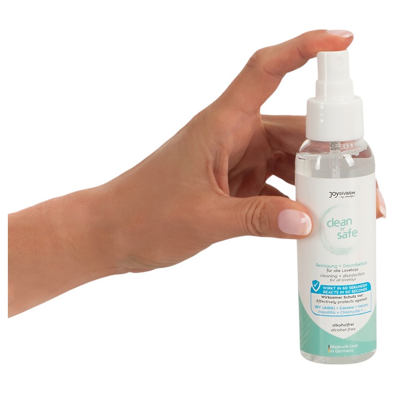 JoyDivision Clean Safe - fertőtlenítő és tisztító spray (100 ml) 131585 termék bemutató kép