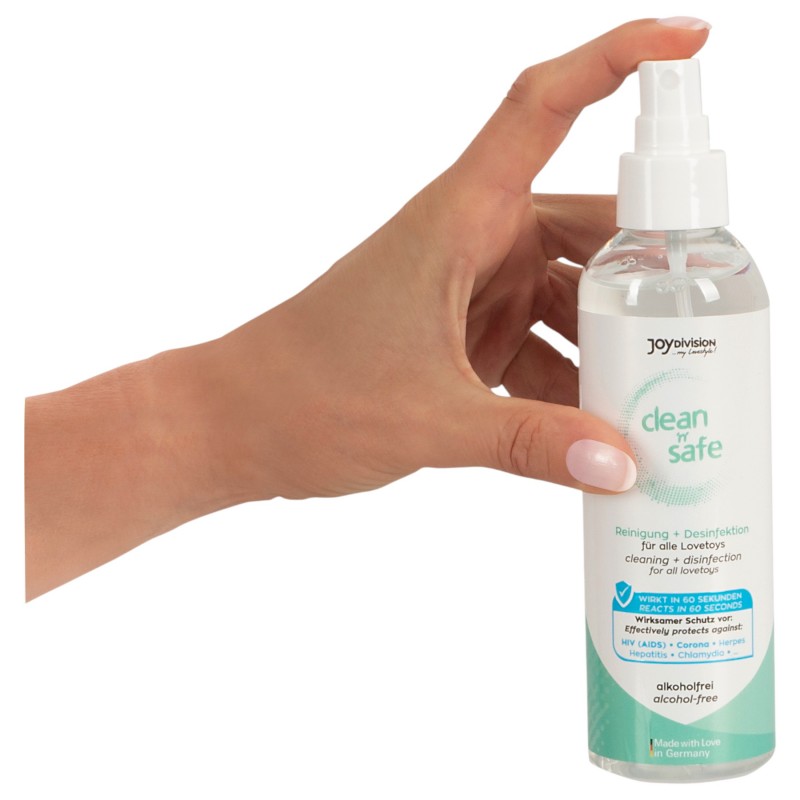 JoyDivision Clean Safe - fertőtlenítő és tisztító spray (200 ml) 125059 termék bemutató kép