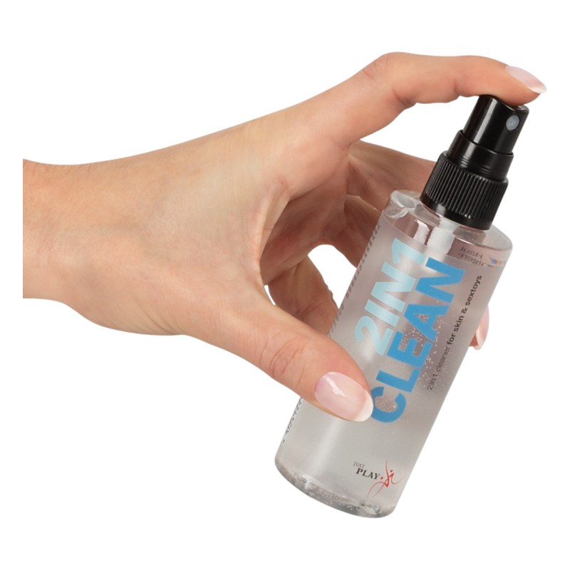 Just Play - 2in1 intim- és termék fertőtlenítő spray (100ml) 89461 termék bemutató kép