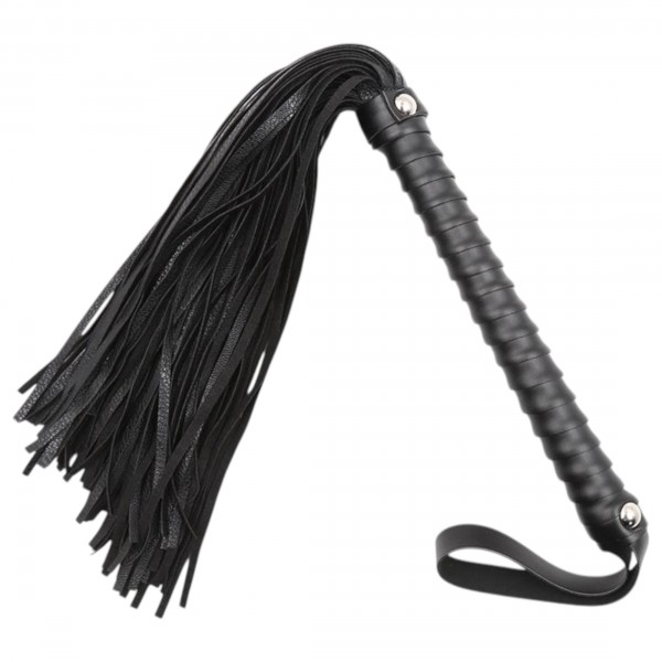 Latetobed - textúrált ostor - fekete (48cm)
