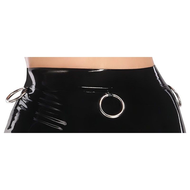 LATEX - latex midiszoknya, szexi ruha (fekete) 164899 termék bemutató kép