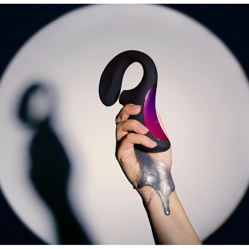 LELO Enigma - akkus, vízálló, 2in1 G-pont vibrátor (fekete) 42701 termék bemutató kép