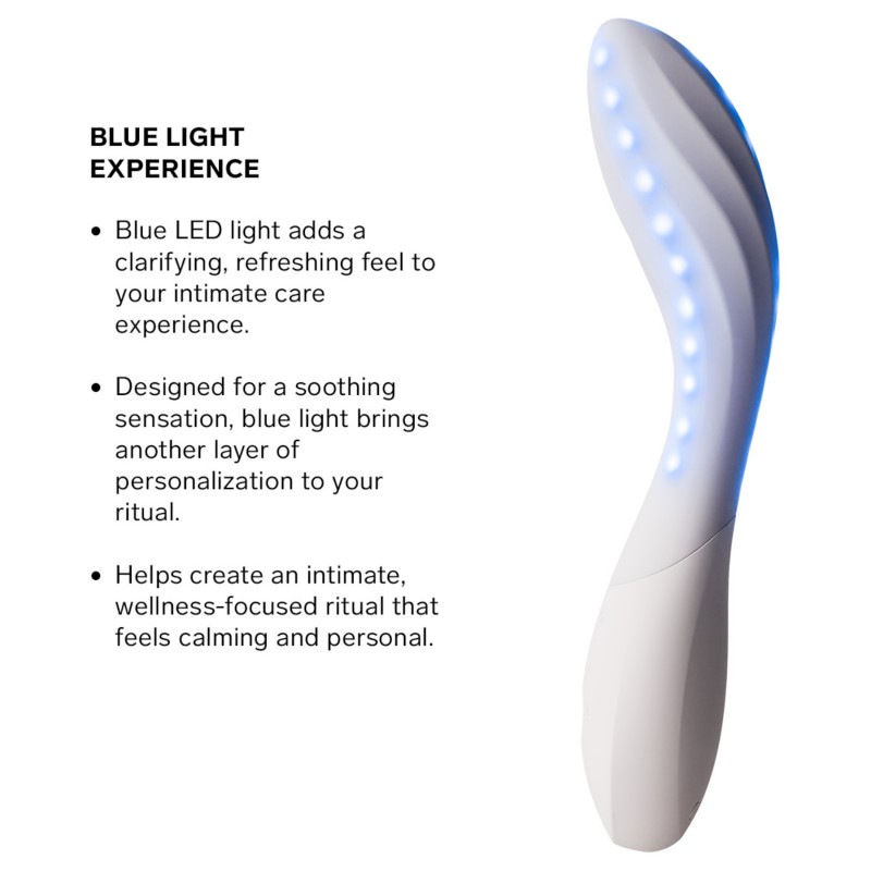 LELO Mona Spectra - okos G-pont vibrátor LED-fénnyel (fehér) 151159 termék bemutató kép