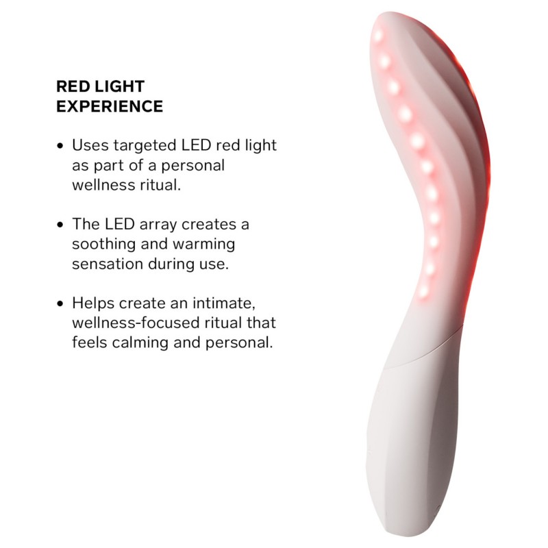 LELO Mona Spectra - okos G-pont vibrátor LED-fénnyel (fehér) 151161 termék bemutató kép