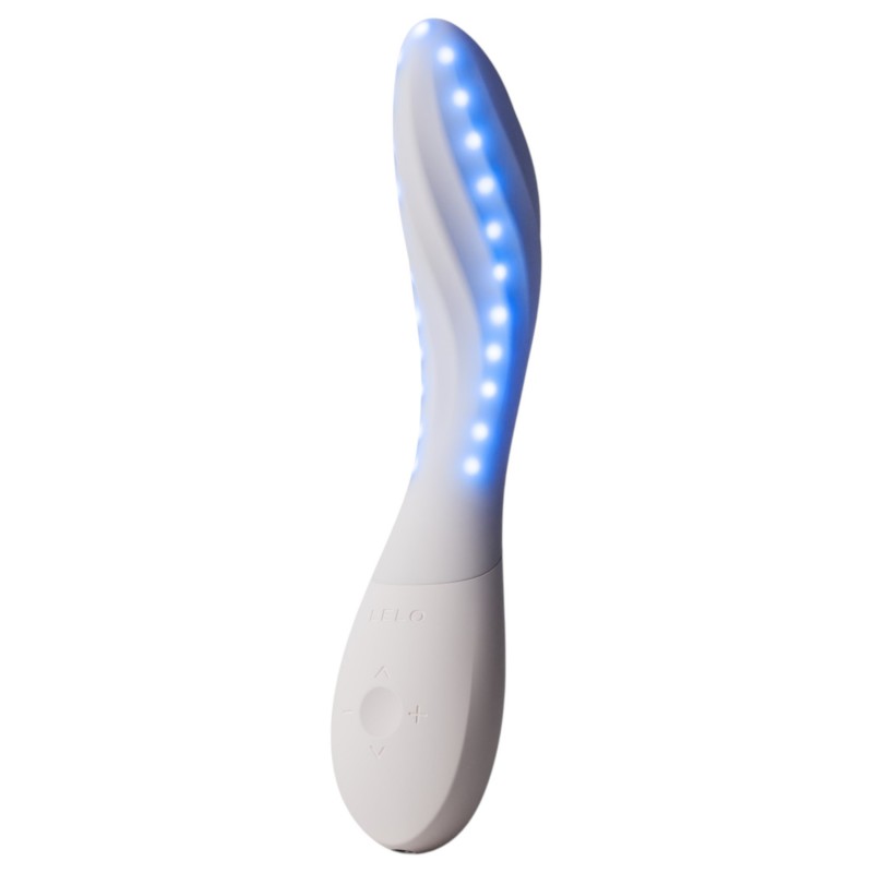 LELO Mona Spectra - okos G-pont vibrátor LED-fénnyel (fehér) 151153 termék bemutató kép