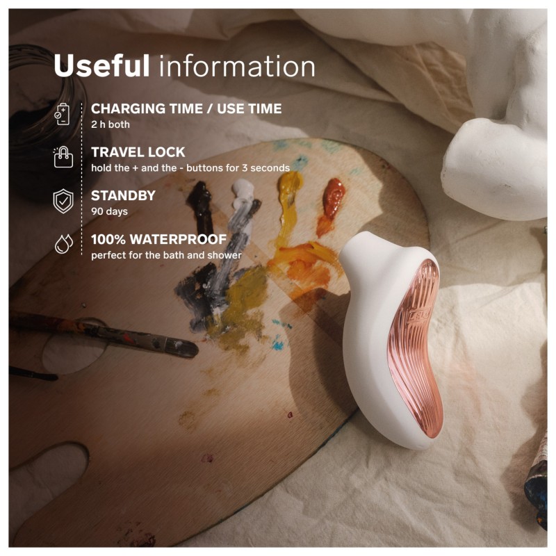 LELO Sona 3 - hanghullámos csiklóizgató (fehér) 126327 termék bemutató kép