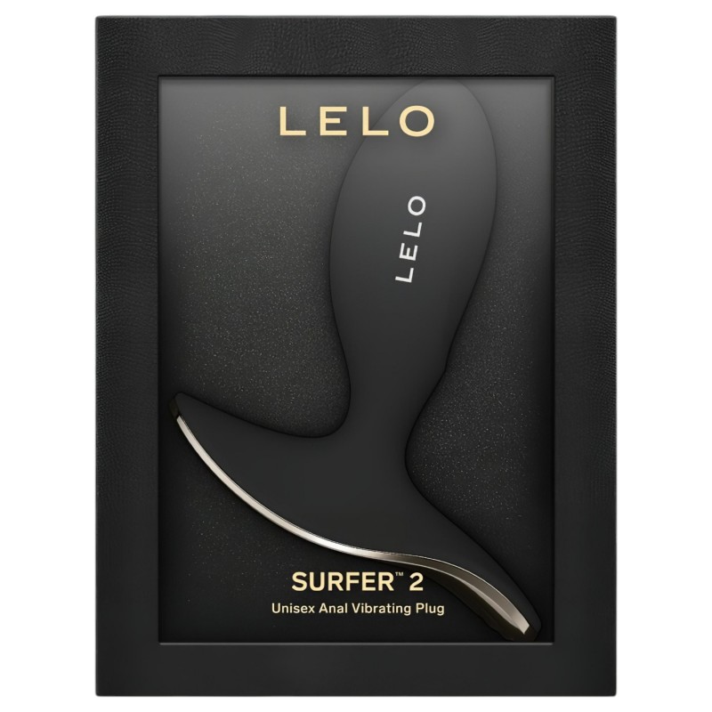 LELO Surfer - okos vibrációs anál plug (fekete) 127645 termék bemutató kép