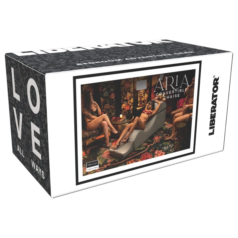 Liberator Aria Flip Chase - tantra fotel (szürke) 128006 termék bemutató kép