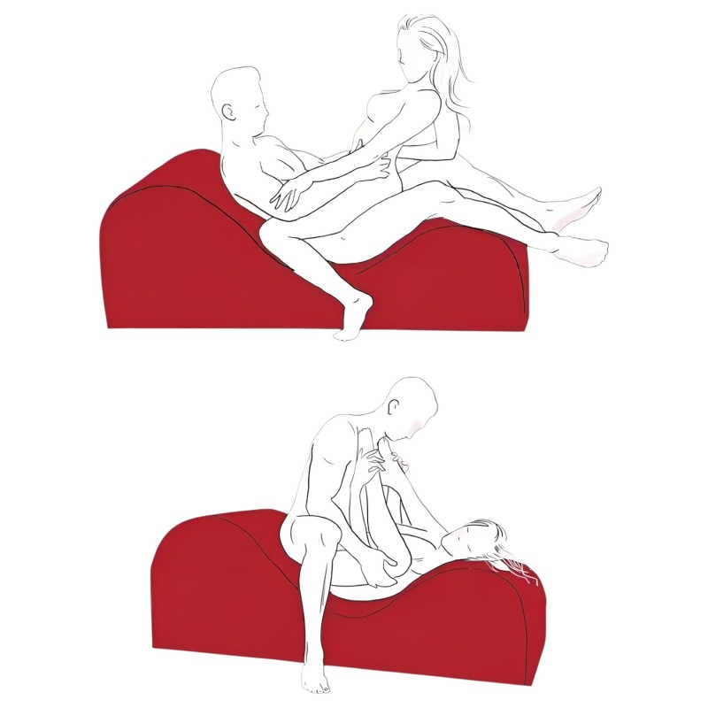 Liberator Esse Lounger - variálható tantra fotel (fekete) 127968 termék bemutató kép