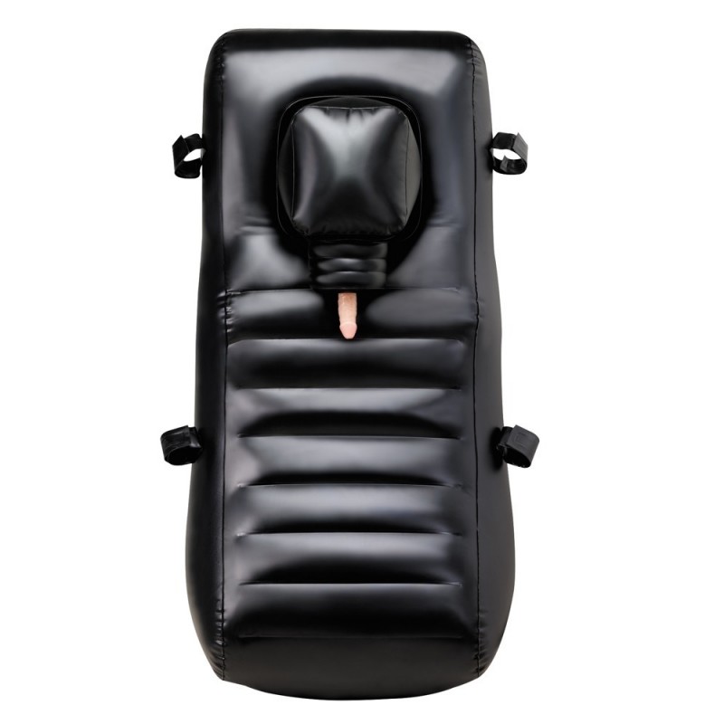 Louisiana Lounger - szexágy beépített vibrátorral (fekete) 82544 termék bemutató kép