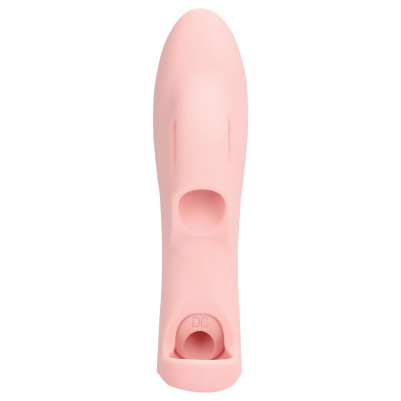 Loveline - bordázott ujjvibrátor (pink) 122601 termék bemutató kép